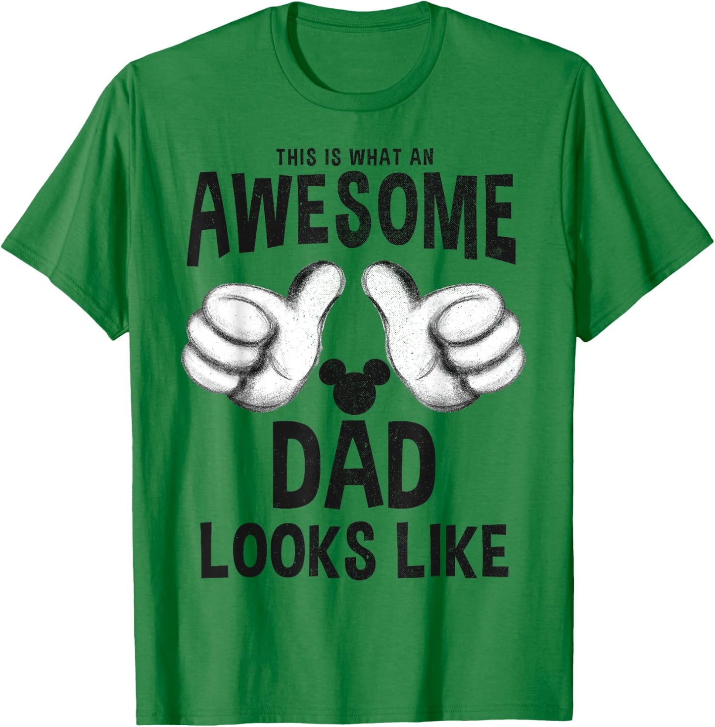 Disney Mickey and Friends Father's Day an Awesome Dad T-Shirt - T-Shirt | Irish Green