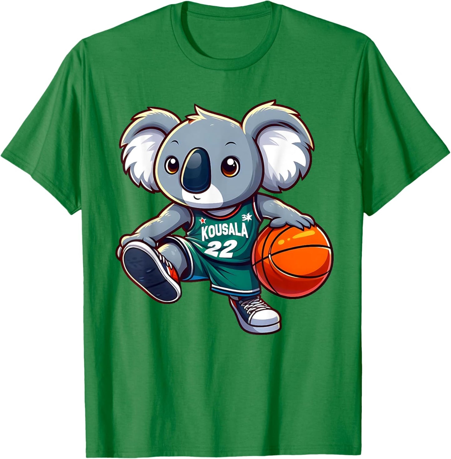 Koala playing Basketball T-Shirt - T-Shirt | Irish Green