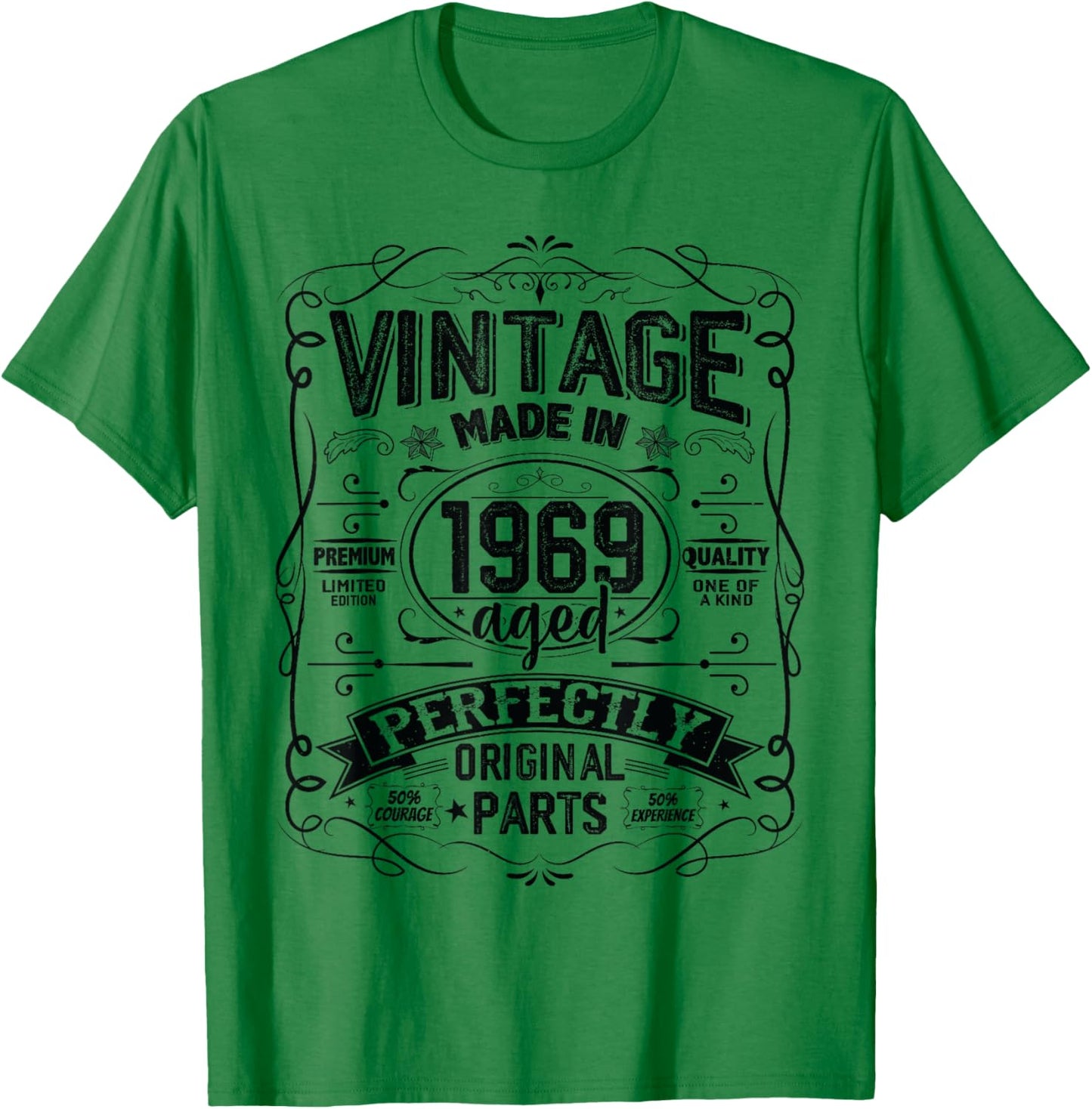 Vintage 1969 Classic 1969 Limited Edition Men Women Birthday T-Shirt - T-Shirt | Irish Green