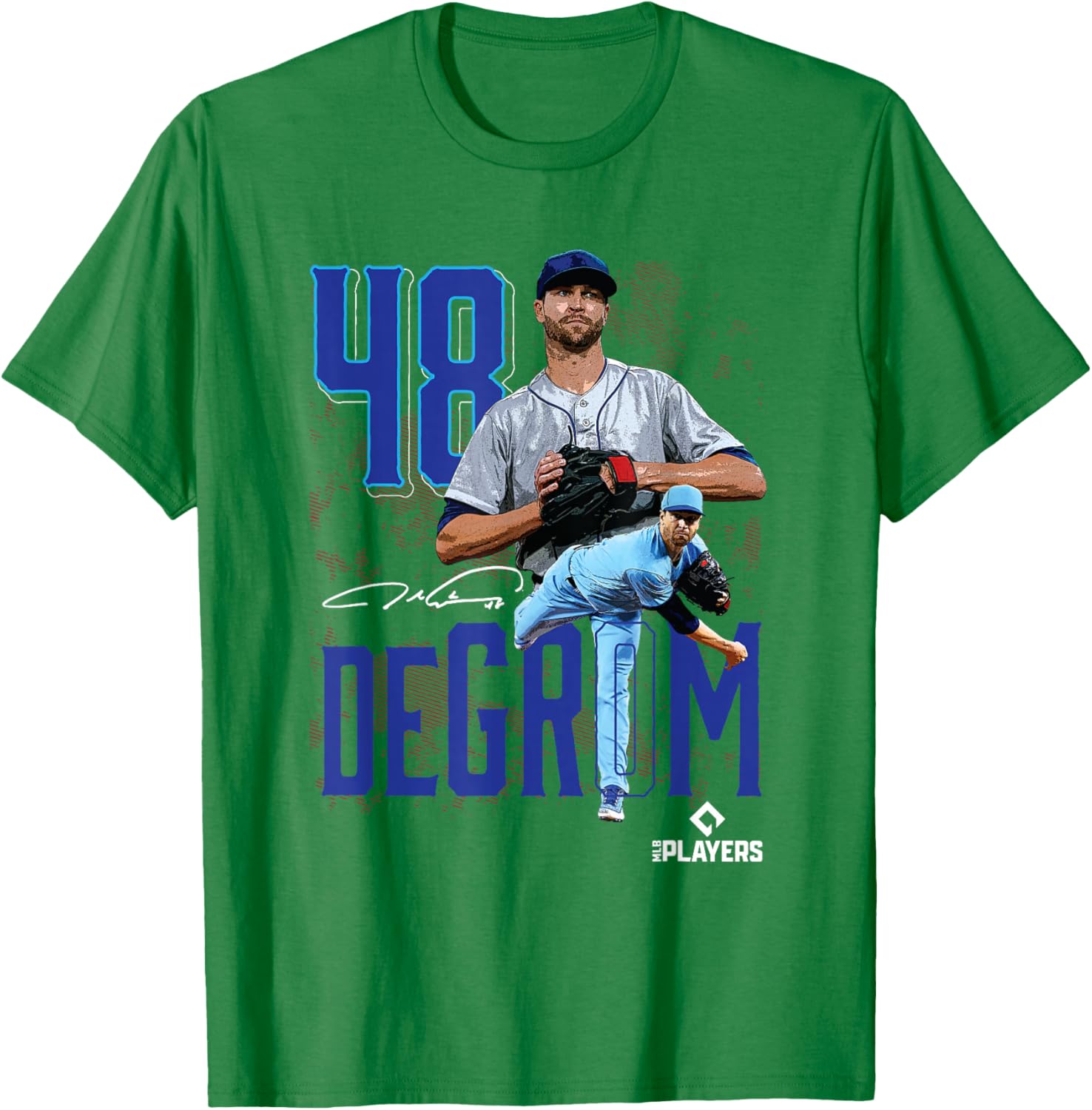 Jacob Degrom | Texas Baseball Players | MLBJDM3003 T-Shirt - T-Shirt | Irish Green