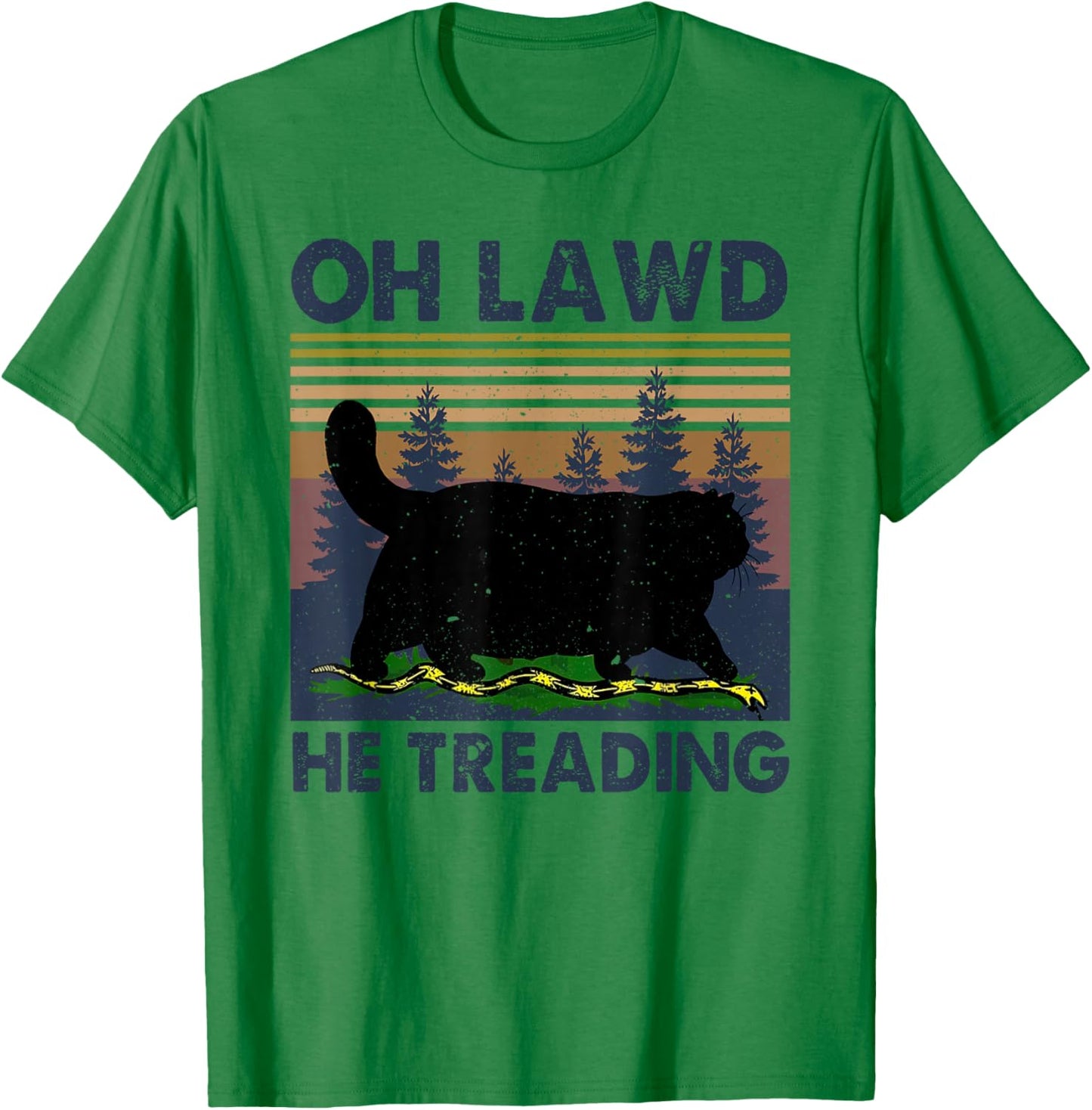 Oh Lawd He Treading T-Shirt - T-Shirt | Irish Green