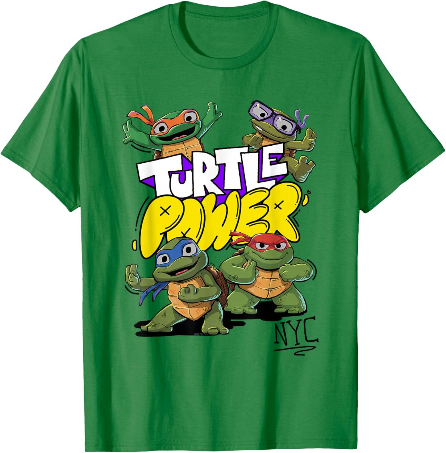 Teenage Mutant Ninja Turtles: Mutant Mayhem Cute Turtle T-Shirt - T-Shirt | Irish Green