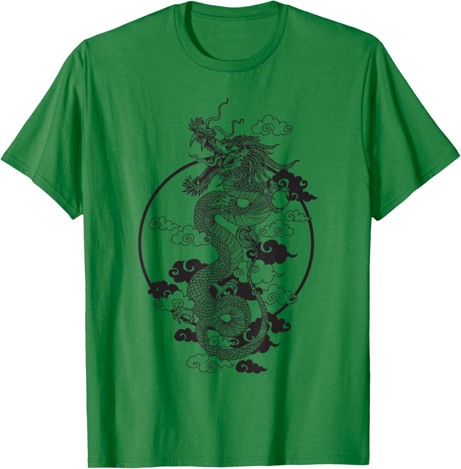 Dragon Hand Drawing T-Shirt - T-Shirt | Irish Green