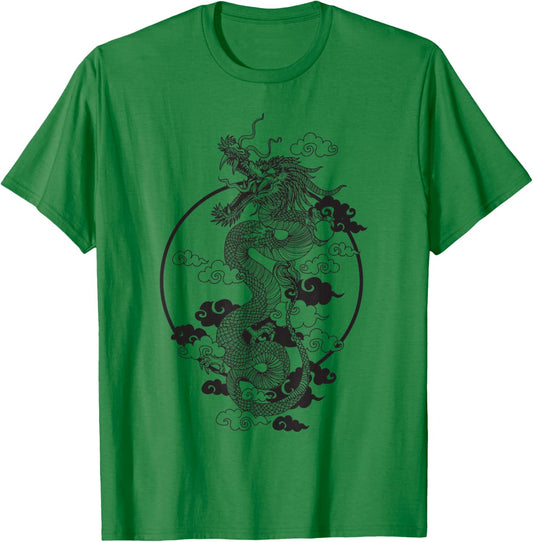 Dragon Hand Drawing T-Shirt - T-Shirt | Irish Green