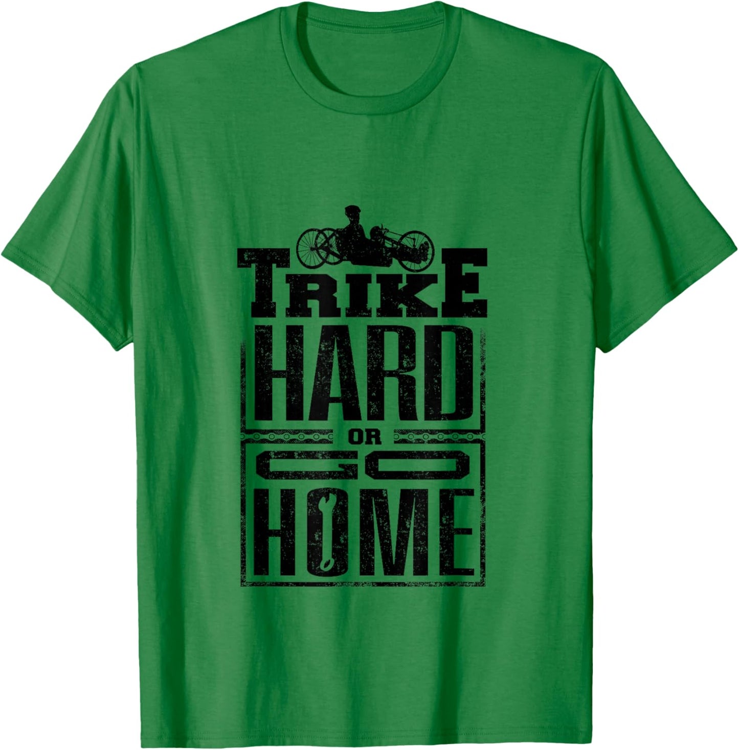 Recumbent Trike Triker Recumbent Bike Trike Hard T-Shirt - T-Shirt | Irish Green