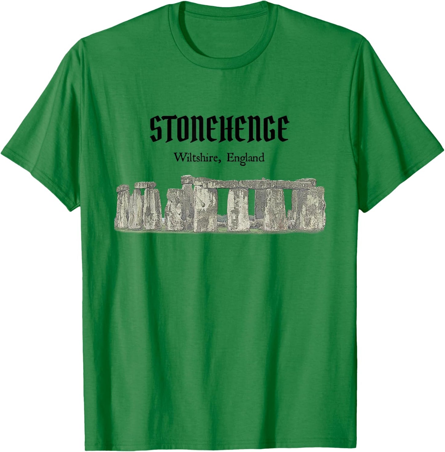 Stonehenge England Souvenir T-Shirt - T-Shirt | Irish Green