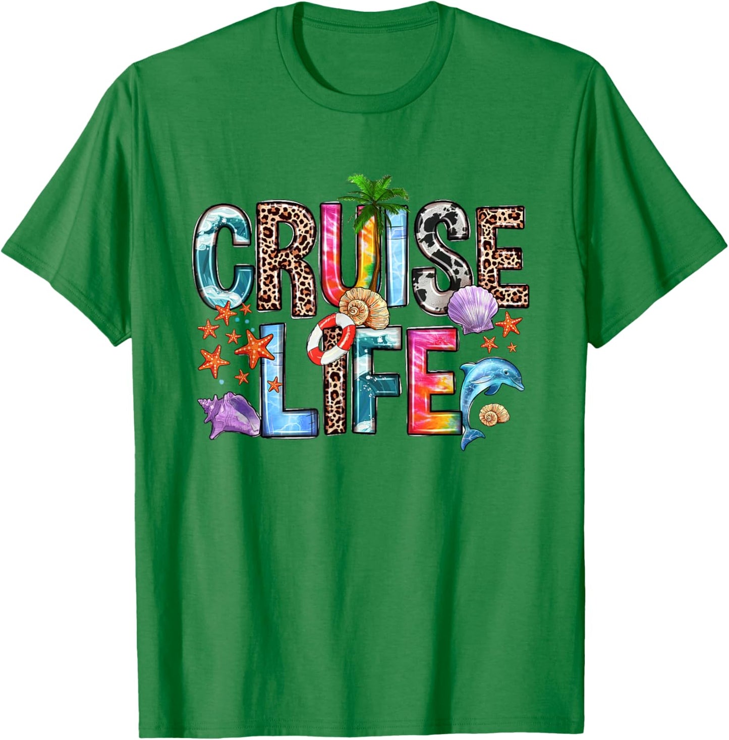 Family Cruise Life Cruise Outfits 2024 Matching T-Shirt - T-Shirt | Irish Green