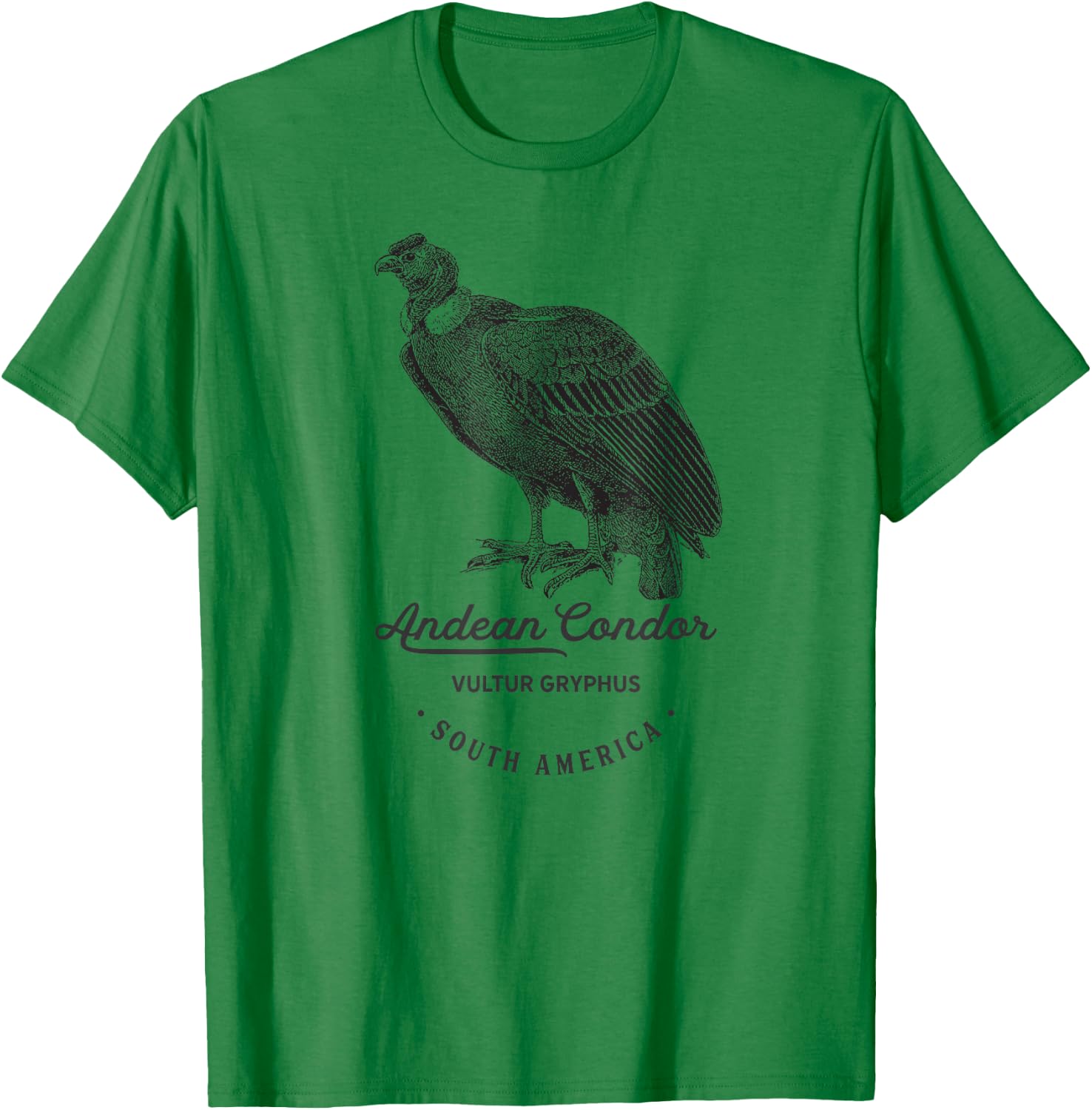 Andean Condor Vintage Animal Prints Birthday Gift T-Shirt - T-Shirt | Irish Green