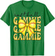 Softball Gammie Retro Softball Coquette Bow Groovy T-Shirt - T-Shirt | Irish Green