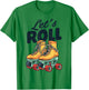 Let's Roll Roller Skating Skate Retro Vintage 70s 80s T-Shirt - T-Shirt | Irish Green