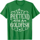 Pretend I'm A Goldfish Funny Easy Halloween Costume T-Shirt - T-Shirt | Irish Green