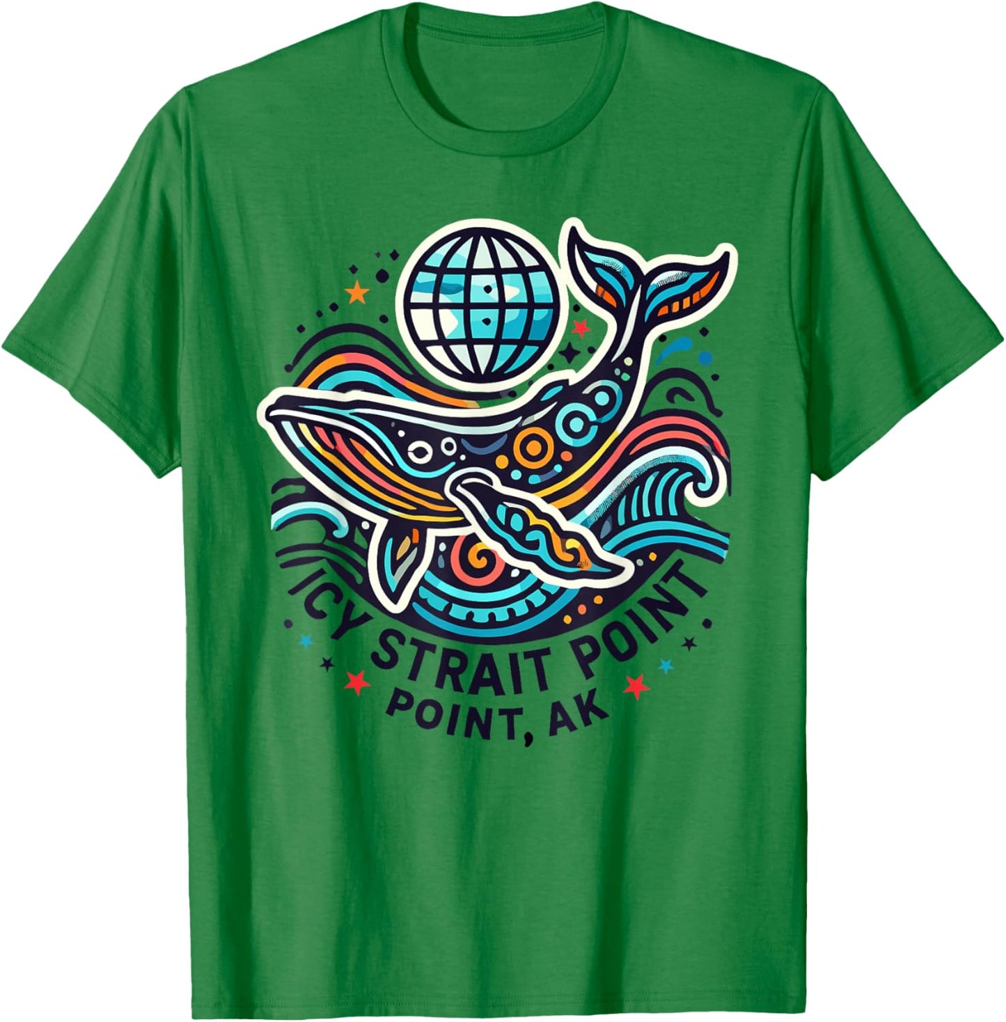 Icy Strait Point, AK Shirt Alaska Adventure Moose T-Shirt - T-Shirt | Irish Green