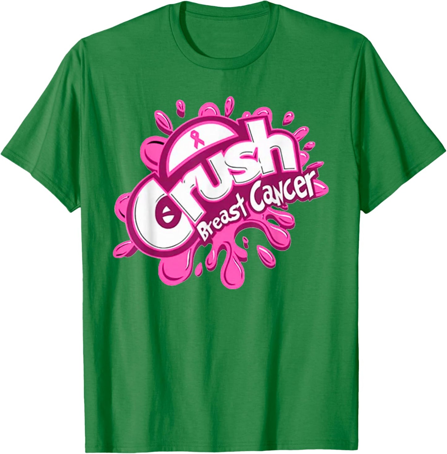 Pink Crush Breast Cancer Awareness T-Shirt - T-Shirt | Irish Green