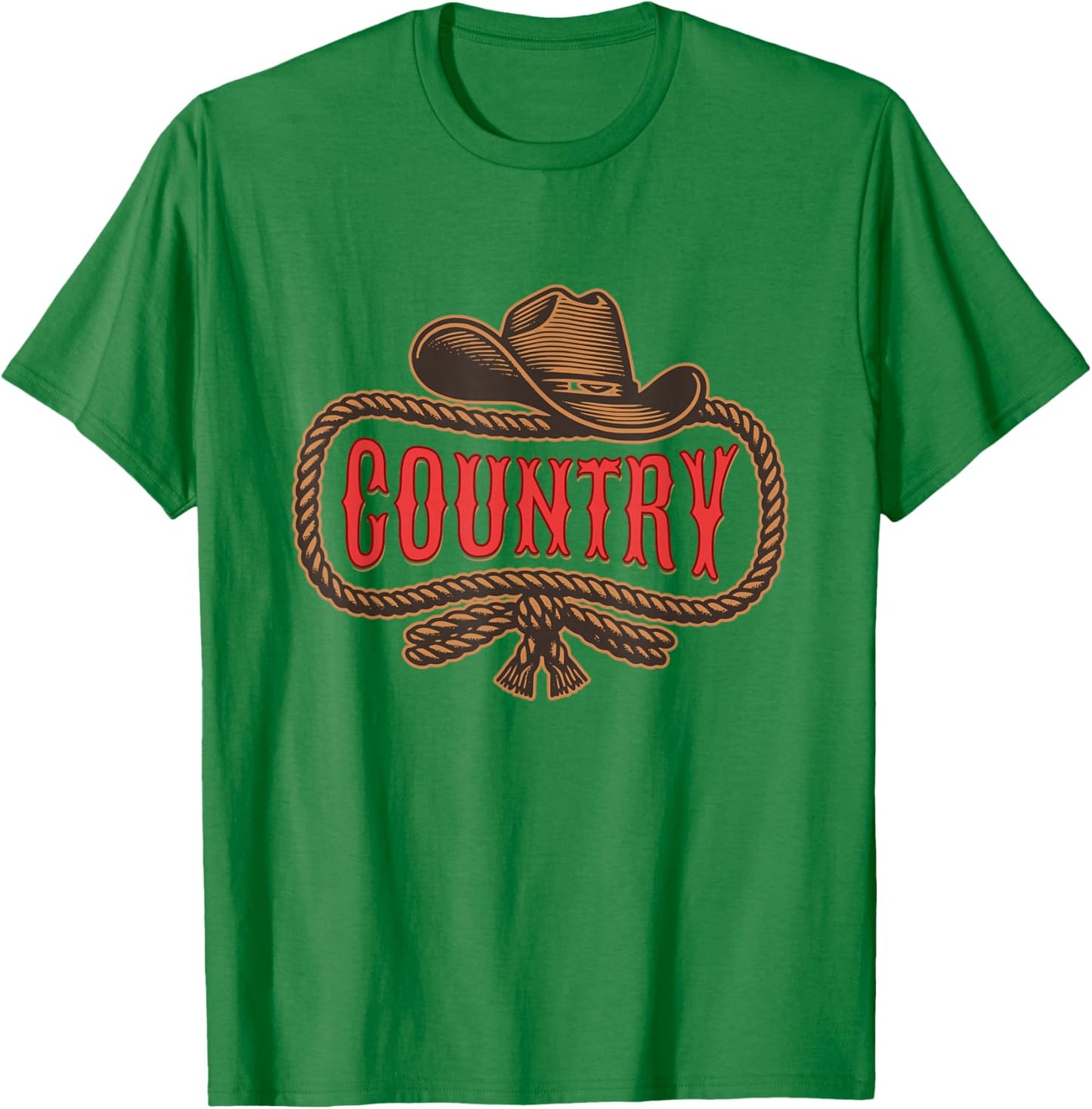 Country Gift Country Girl or Man Music Western T-Shirt - T-Shirt | Irish Green