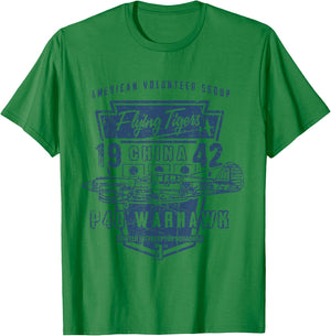Warbird Flying Tiger p-40 Warhawk T Shirt T-Shirt - T-Shirt | Irish Green