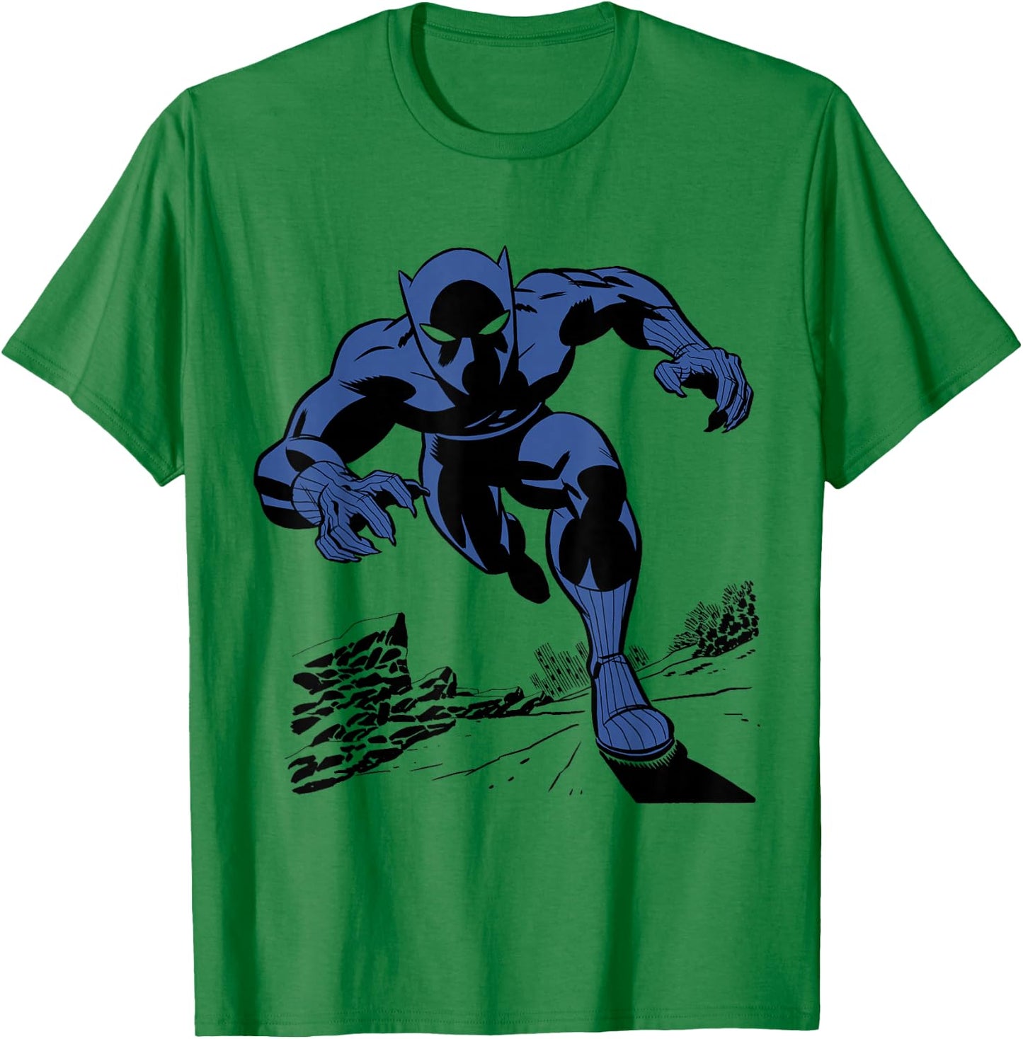 Marvel Black Panther Retro Comic Art T-Shirt - T-Shirt | Irish Green