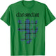 Clan Sinclair Tartan Scottish Family Name Scotland Pride T-Shirt - T-Shirt | Irish Green