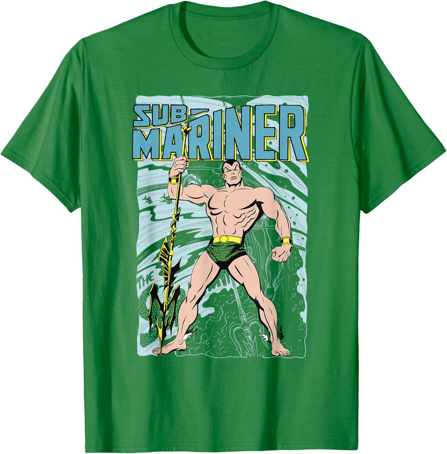 Marvel Comics Sub-Mariner Portrait T-Shirt - T-Shirt | Irish Green