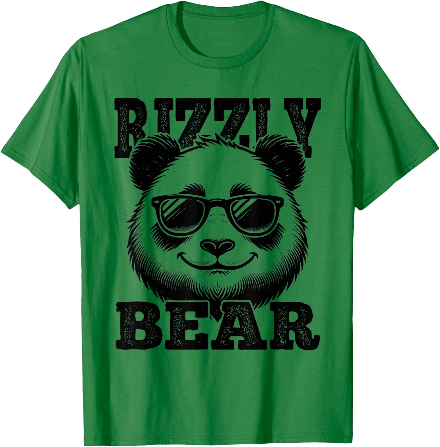 Rizzly Bear Panda Bear W Rizzler Funny Rizz T-Shirt - T-Shirt | Irish Green