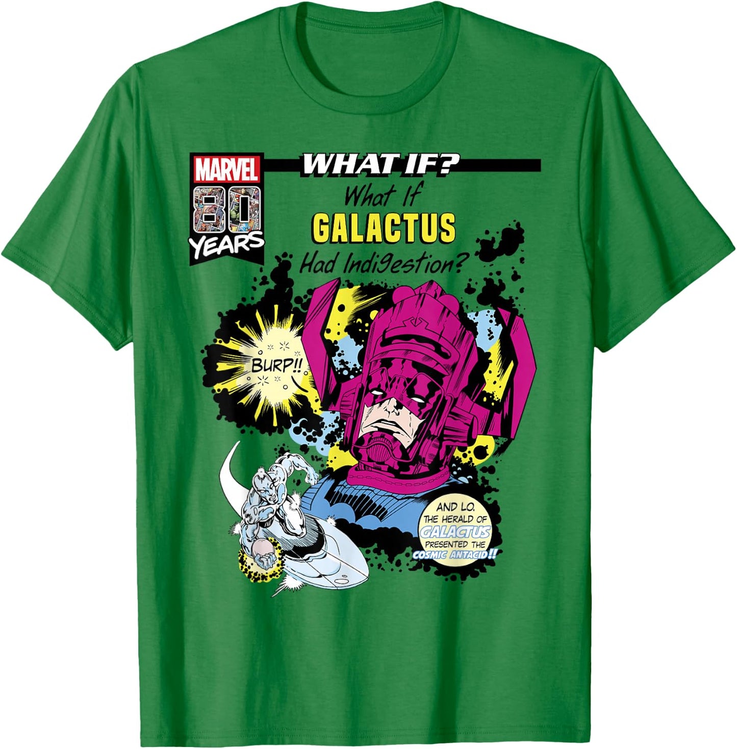 Marvel What If Galactus Had Indigestion Comic Cover Small T-Shirt - T-Shirt | Irish Green