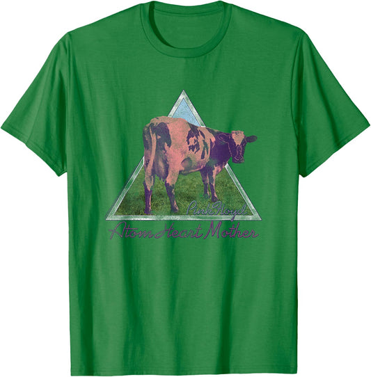 Pink Floyd Atom Mother Heart Pyramid T-Shirt - T-Shirt | Irish Green