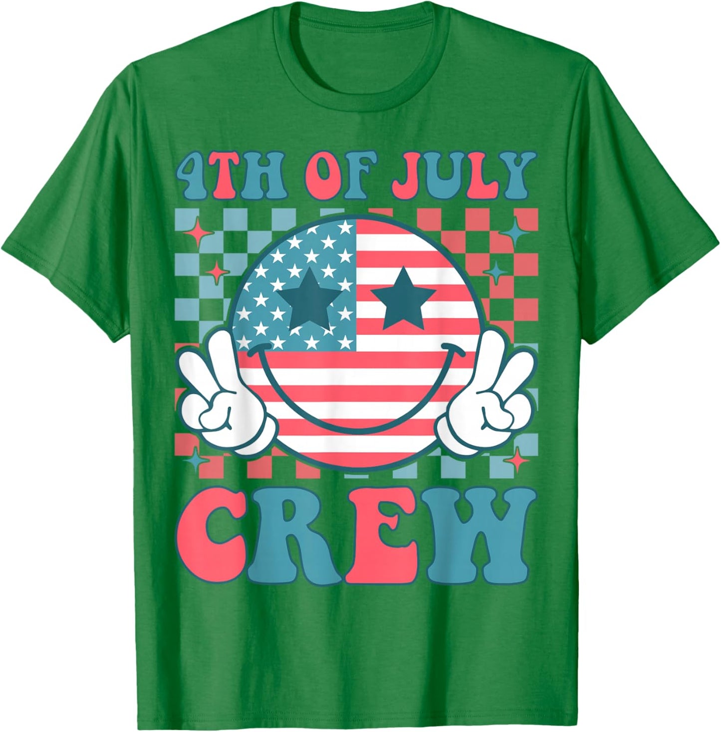 4th of July Crew Matching Family Outfits Independence Day T-Shirt - T-Shirt | Irish Green