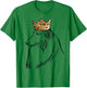 Rough Collie Dog Wearing Crown T-Shirt - T-Shirt | Irish Green