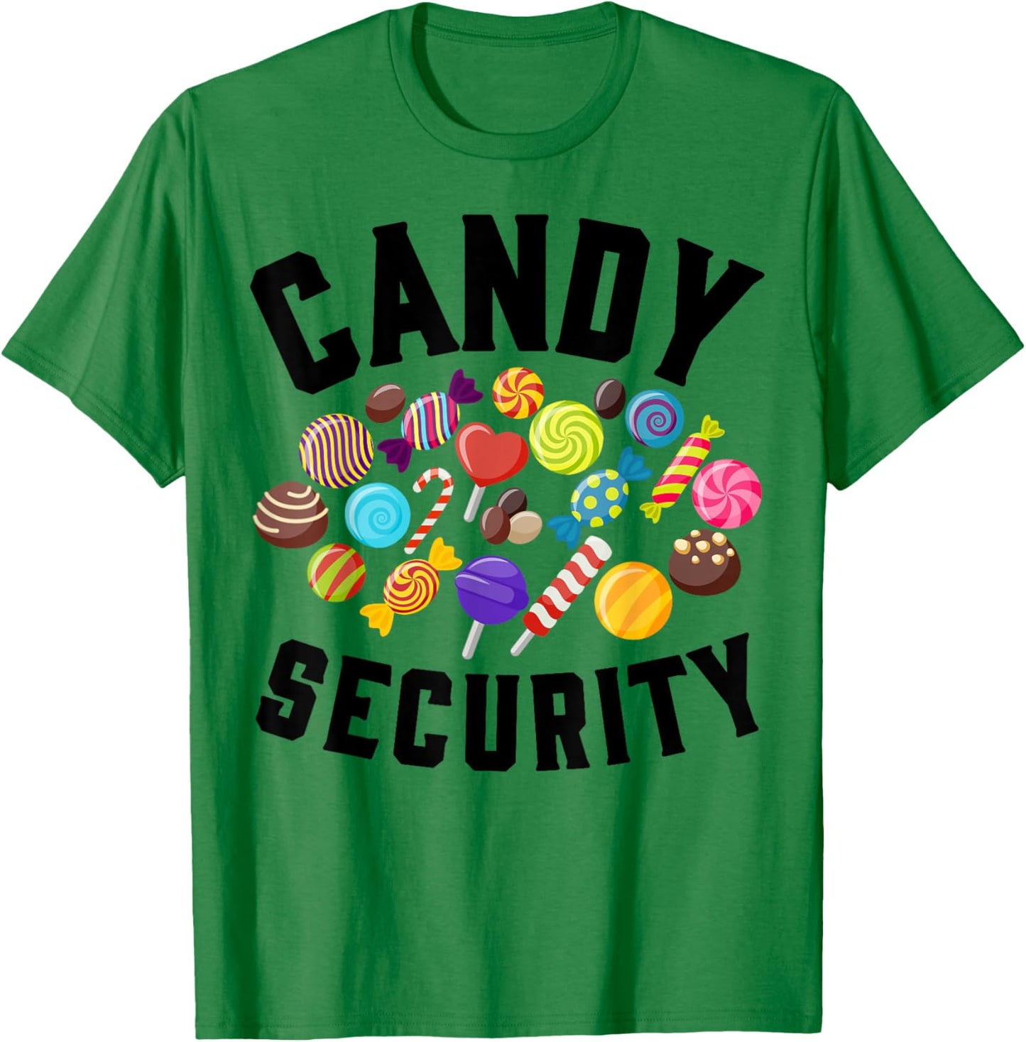 Candy Security Funny Halloween Party Costume Man Woman T-Shirt - T-Shirt | Irish Green