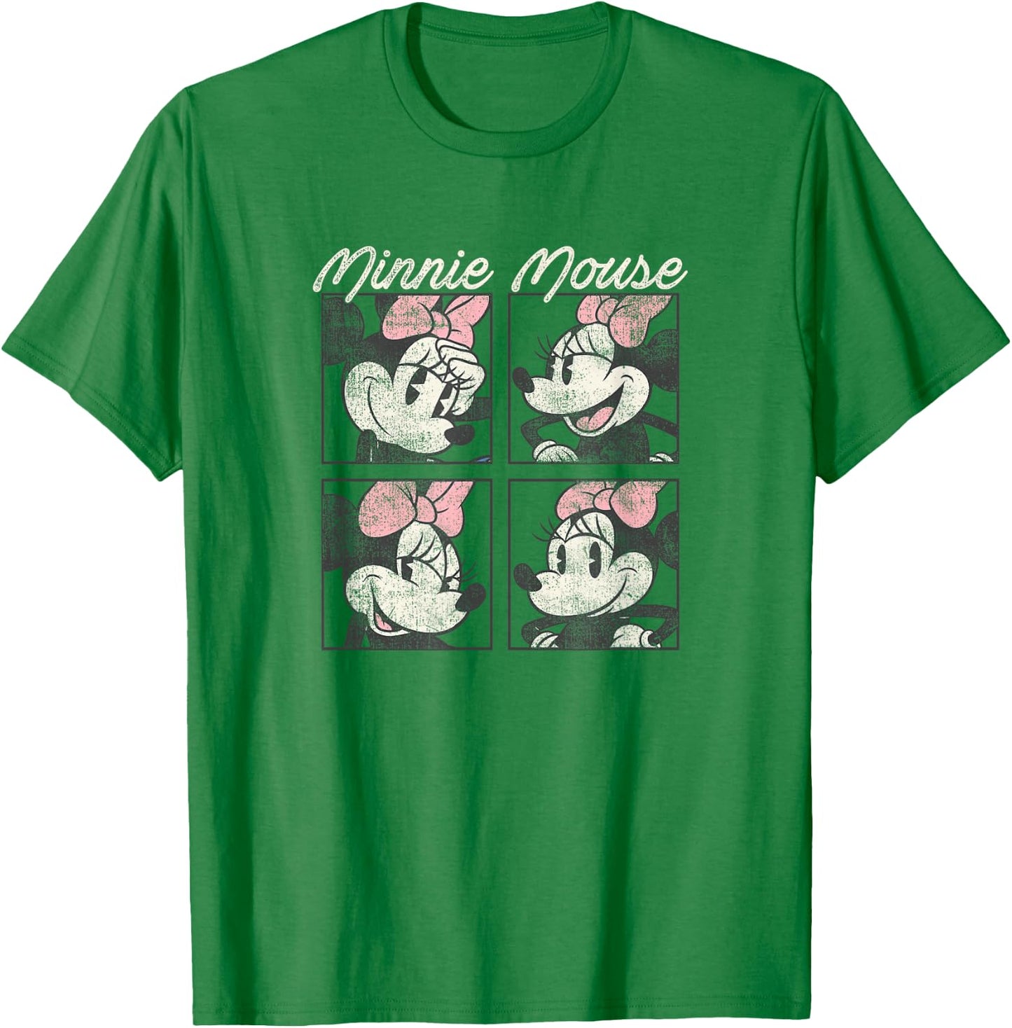 Disney Mickey And Friends Minnie Mouse Vintage Box Up T-Shirt - T-Shirt | Irish Green