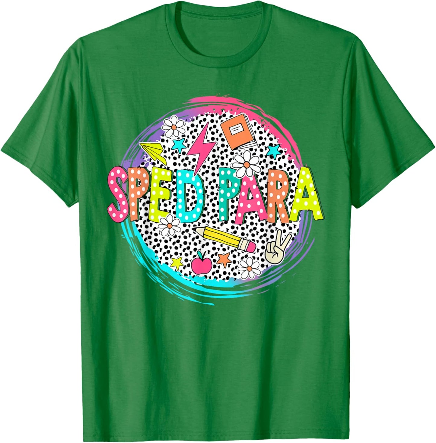 Cute Sped Para Shirt First Day of school Back to school gift T-Shirt - T-Shirt | Irish Green