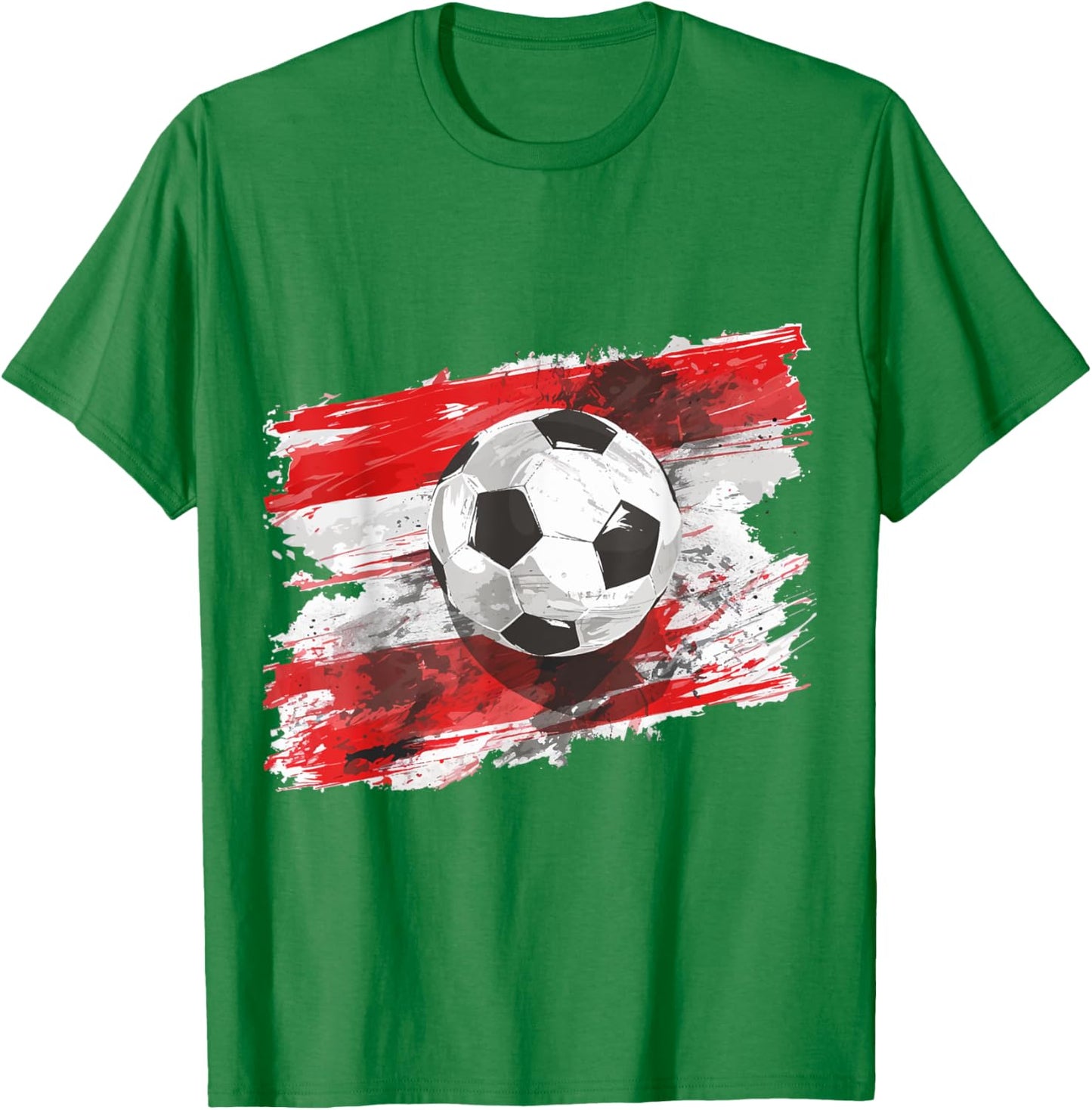Österreich Flagge Fußball Austria Herren & Damen T-Shirt - T-Shirt | Irish Green