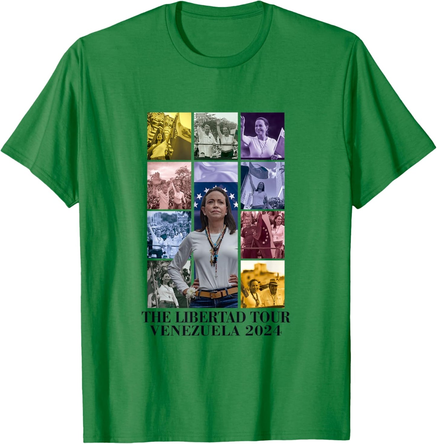 Freedom Venezuela 2024 T-Shirt - T-Shirt | Irish Green