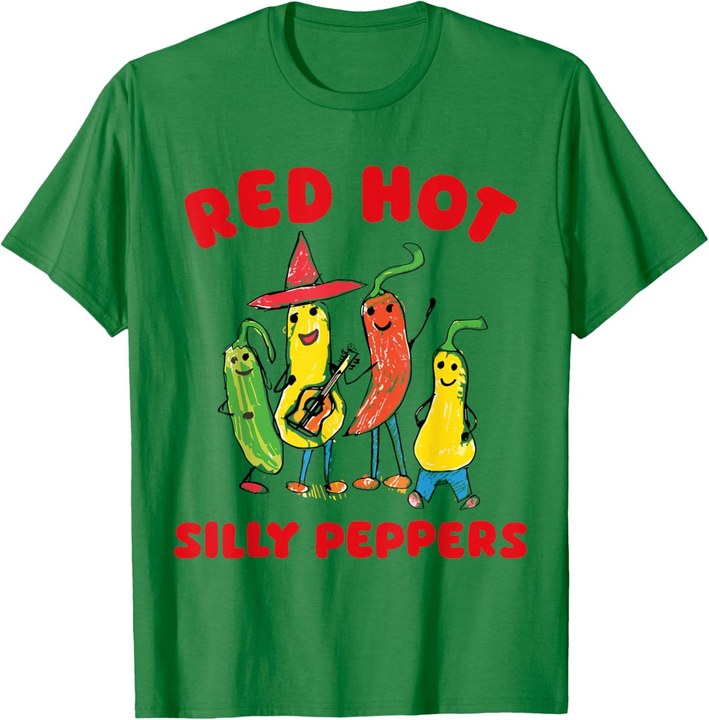Red Hot Silly Peppers T-Shirt - T-Shirt | Irish Green