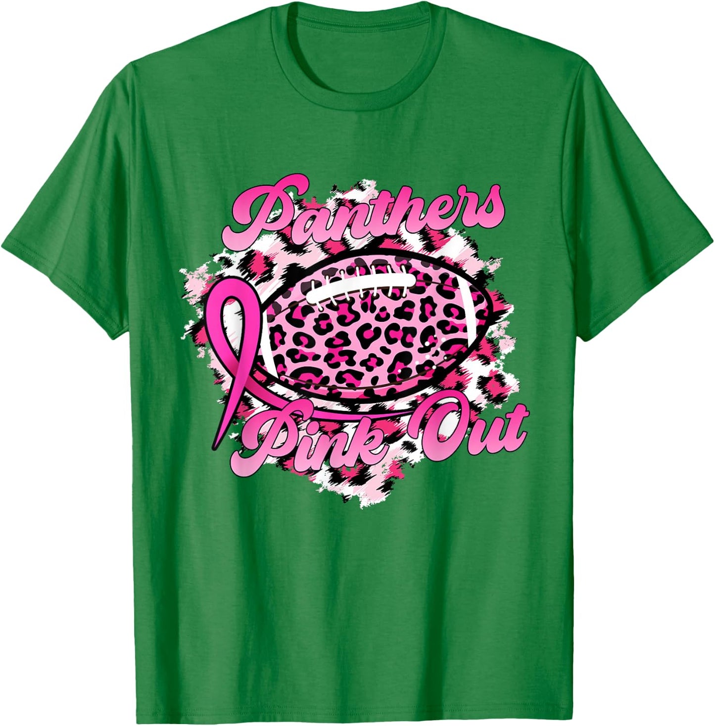 In October We Wear Pink Panthers Pink Out T-Shirt - T-Shirt | Irish Green