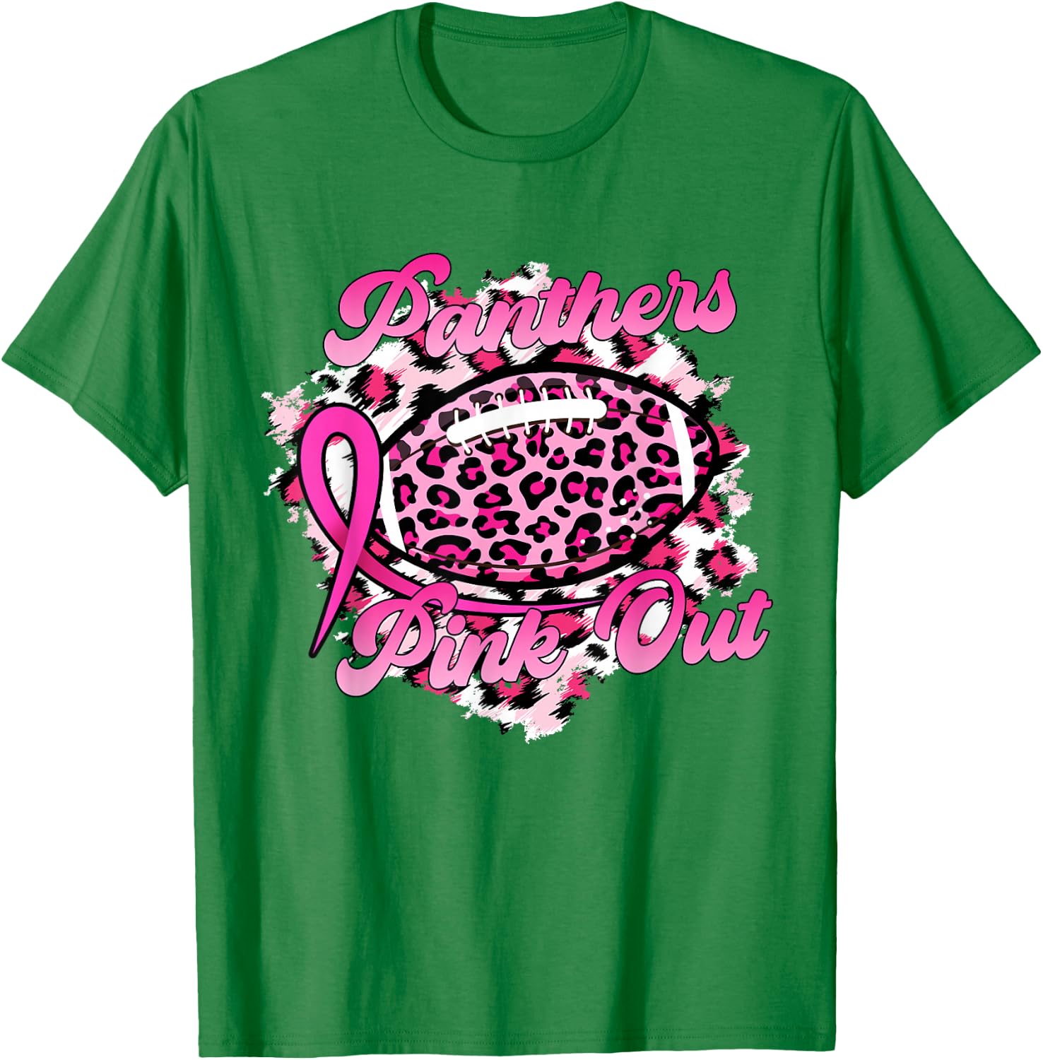 In October We Wear Pink Panthers Pink Out T-Shirt - T-Shirt | Irish Green