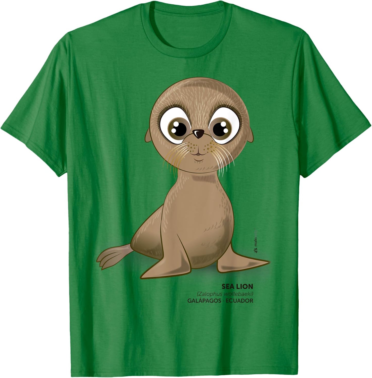 Galapagos Sea Lion T-Shirt - T-Shirt | Irish Green