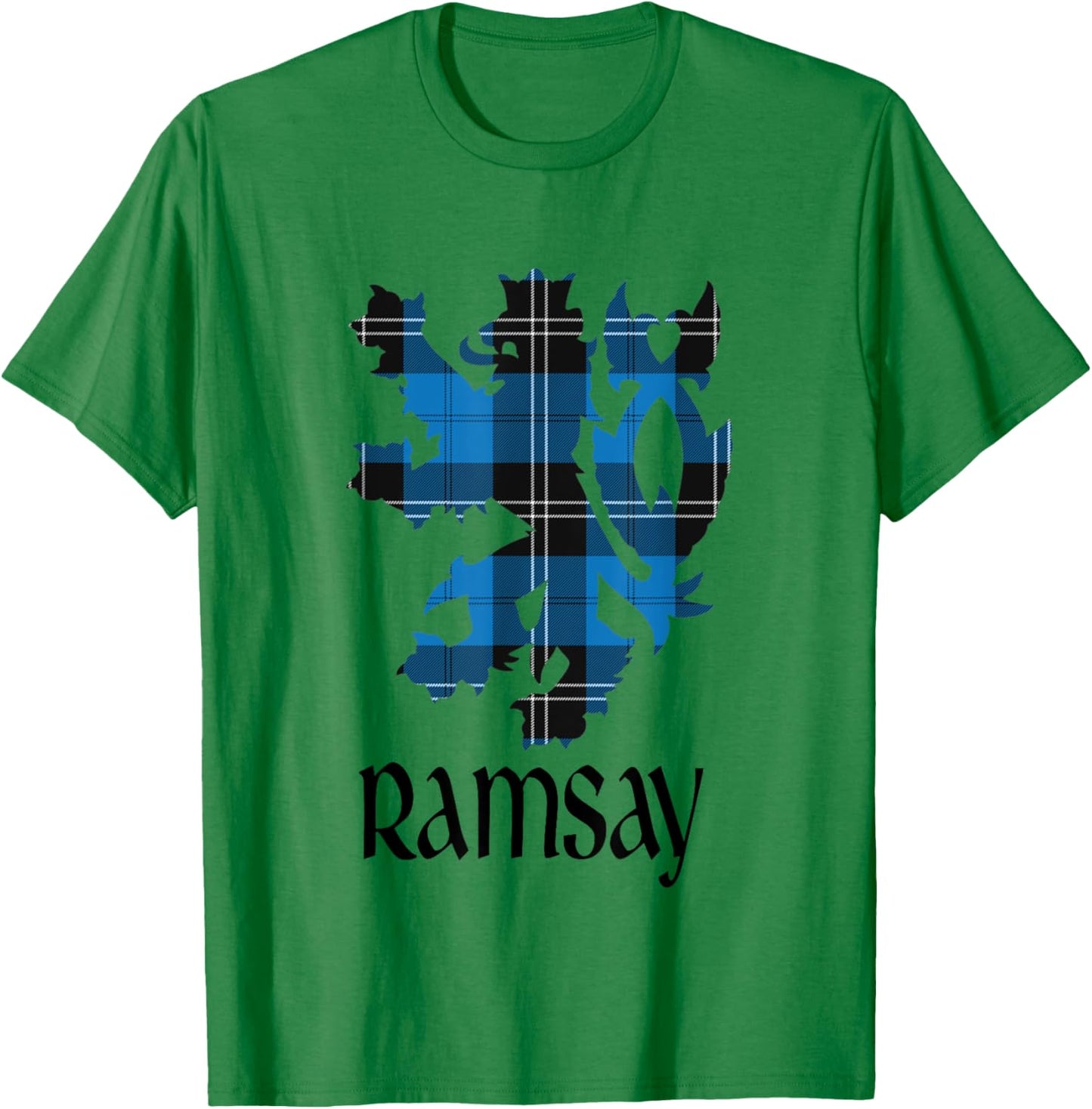 Clan Ramsay Tartan Scottish Family Name Scotland Pride T-Shirt - T-Shirt | Irish Green