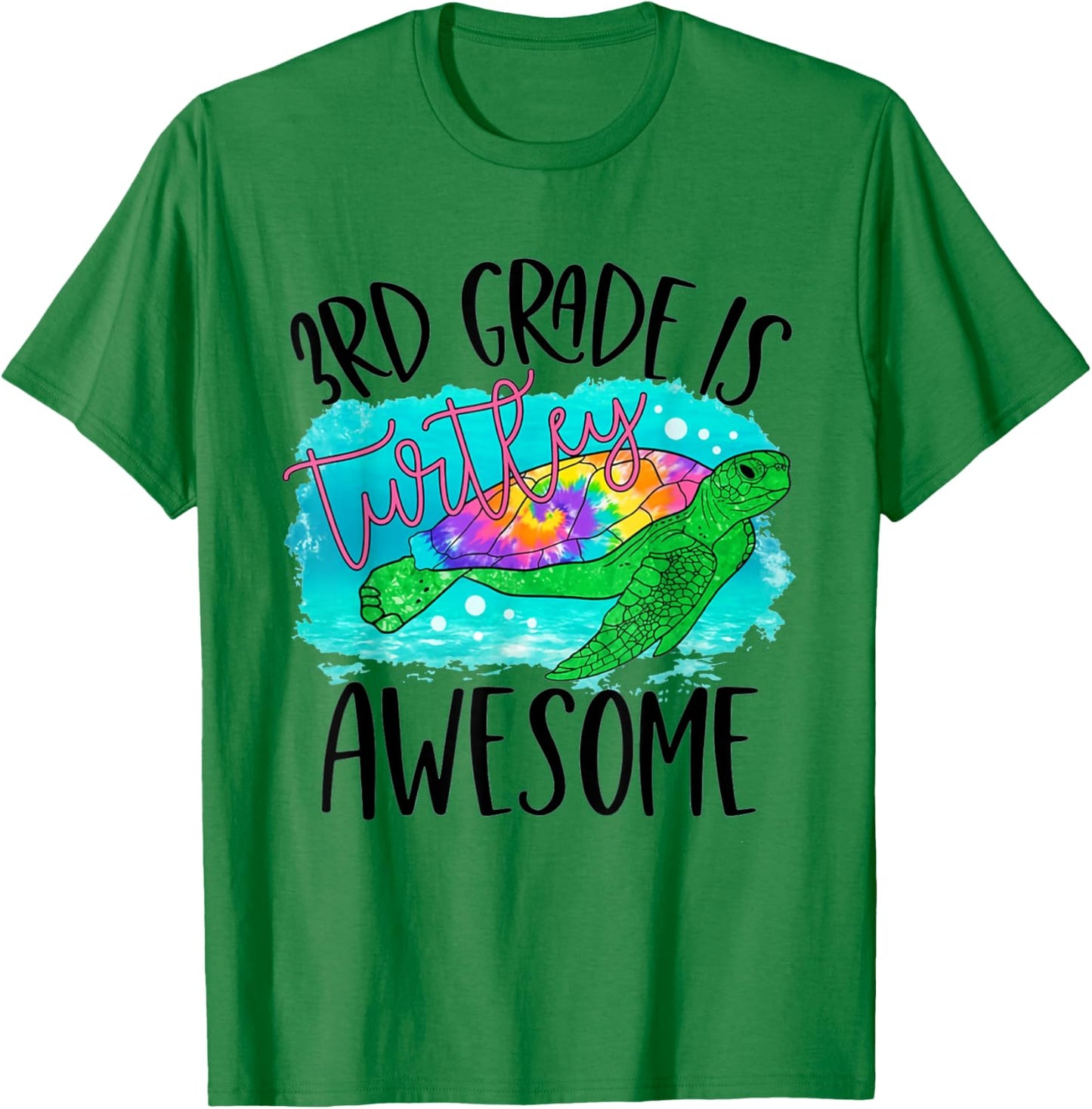3rd Grade is Turtley Awesome Back To School Boys Girls Kids T-Shirt - T-Shirt | Irish Green