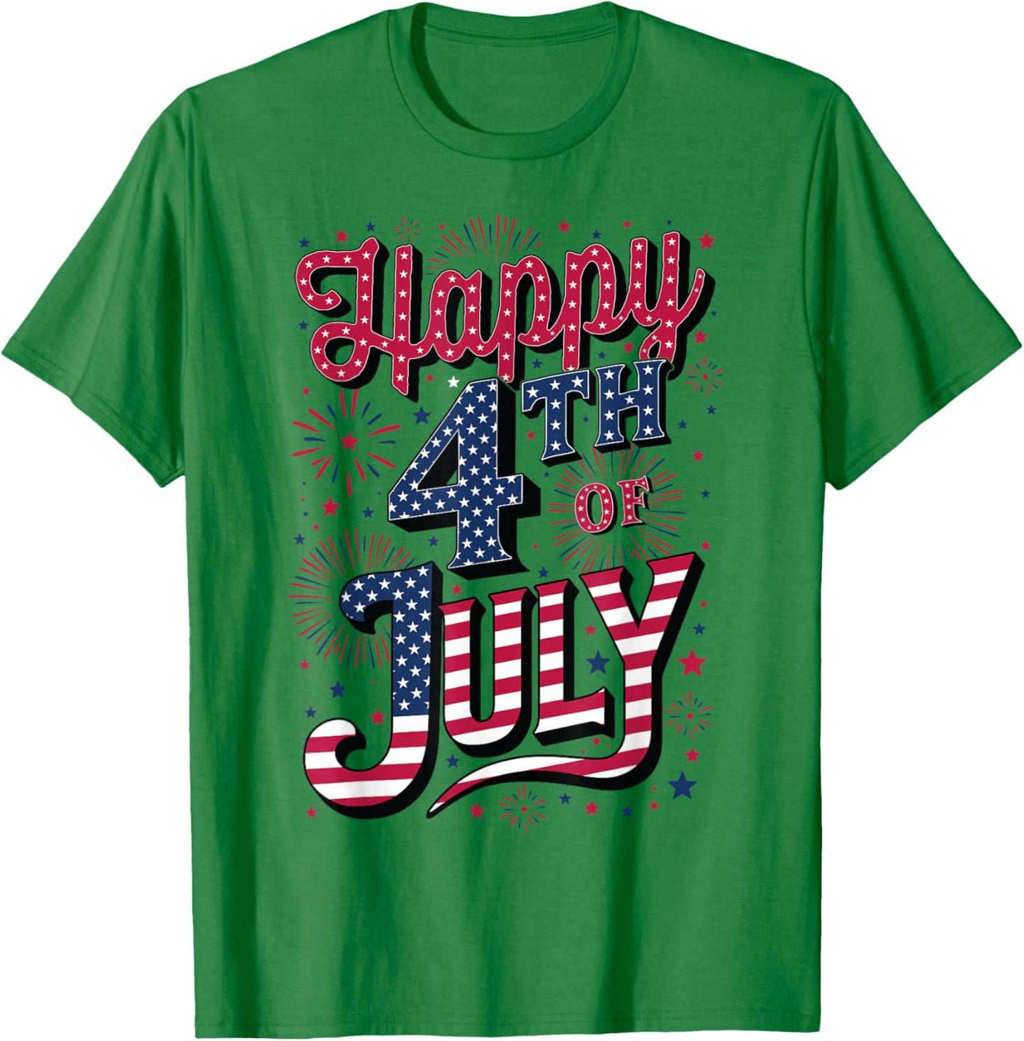 Happy 4th of July T-Shirt - T-Shirt | Irish Green