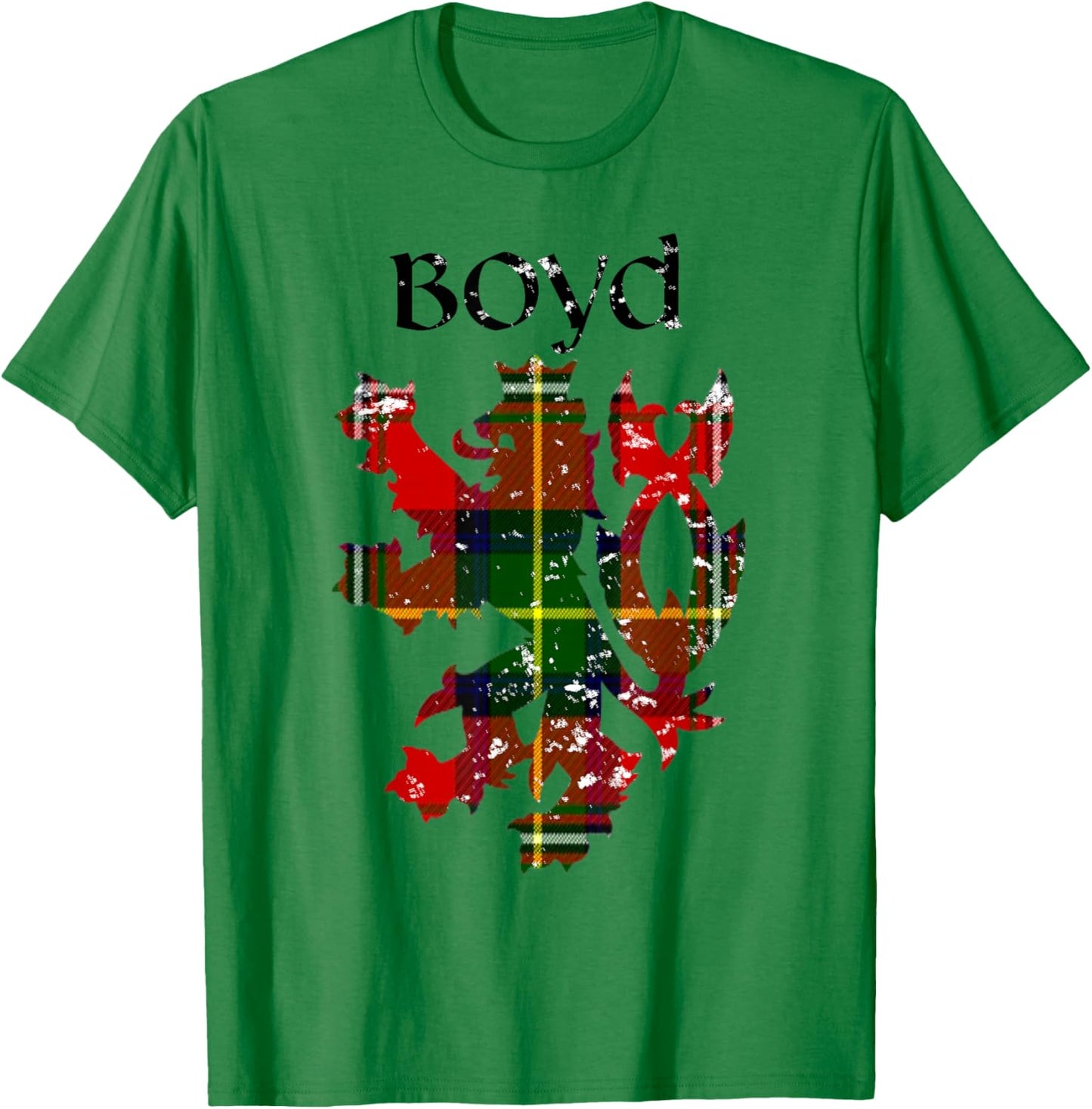 Clan Boyd Tartan Scottish Family Name Scotland Pride T-Shirt - T-Shirt | Irish Green
