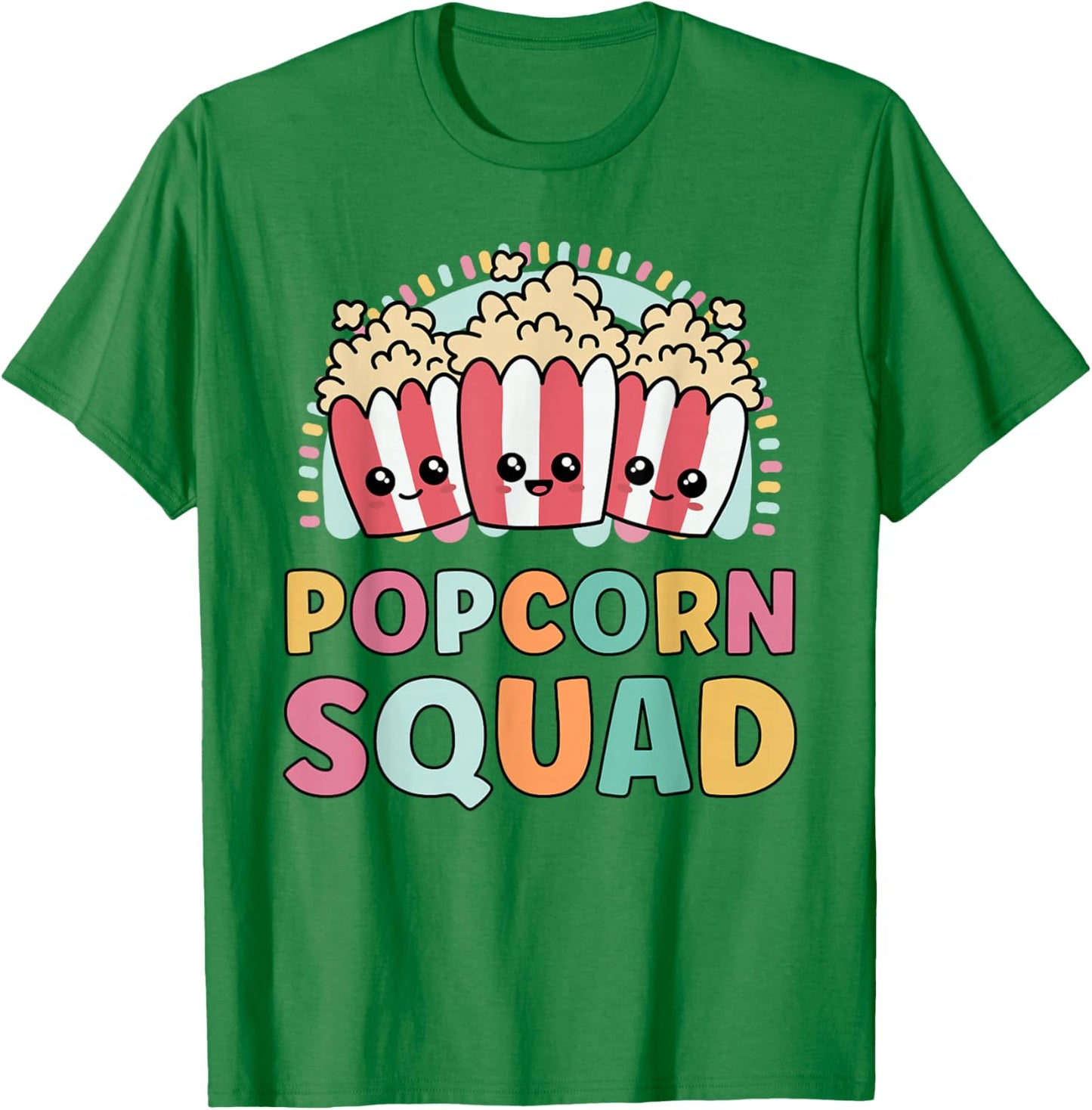 Popcorn Squad Funny Matching for Girls Cinema Movie Night T-Shirt - T-Shirt | Irish Green
