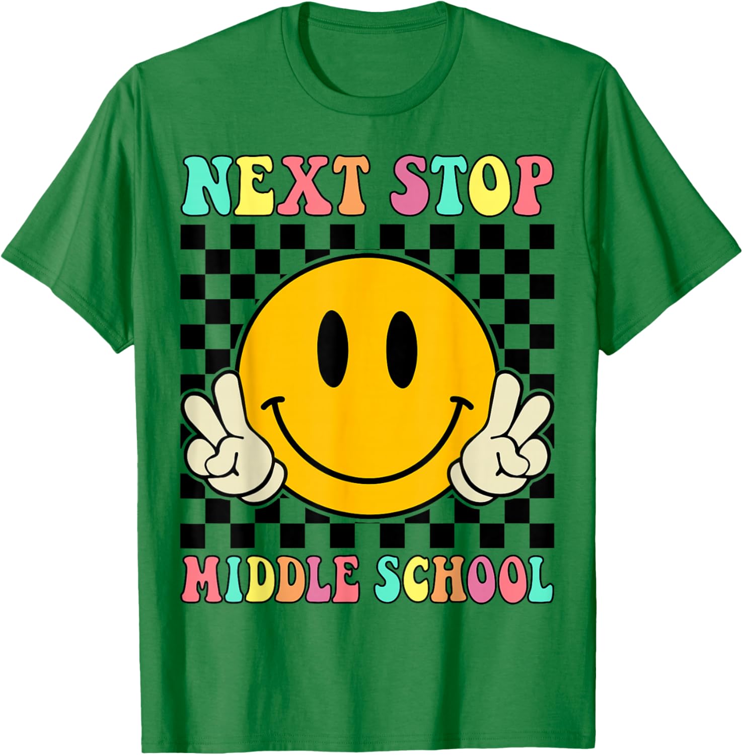 Next Stop Middle School Elementary School Graduation 2025 T-Shirt - T-Shirt | Irish Green