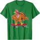 Turkey Riding Skateboard Skating Skateboarder Kids T-Shirt - T-Shirt | Irish Green