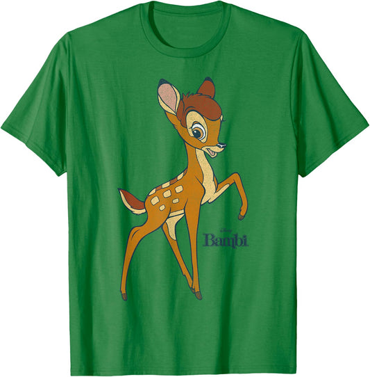 Disney Bambi Simple Portrait Logo T-Shirt - T-Shirt | Irish Green
