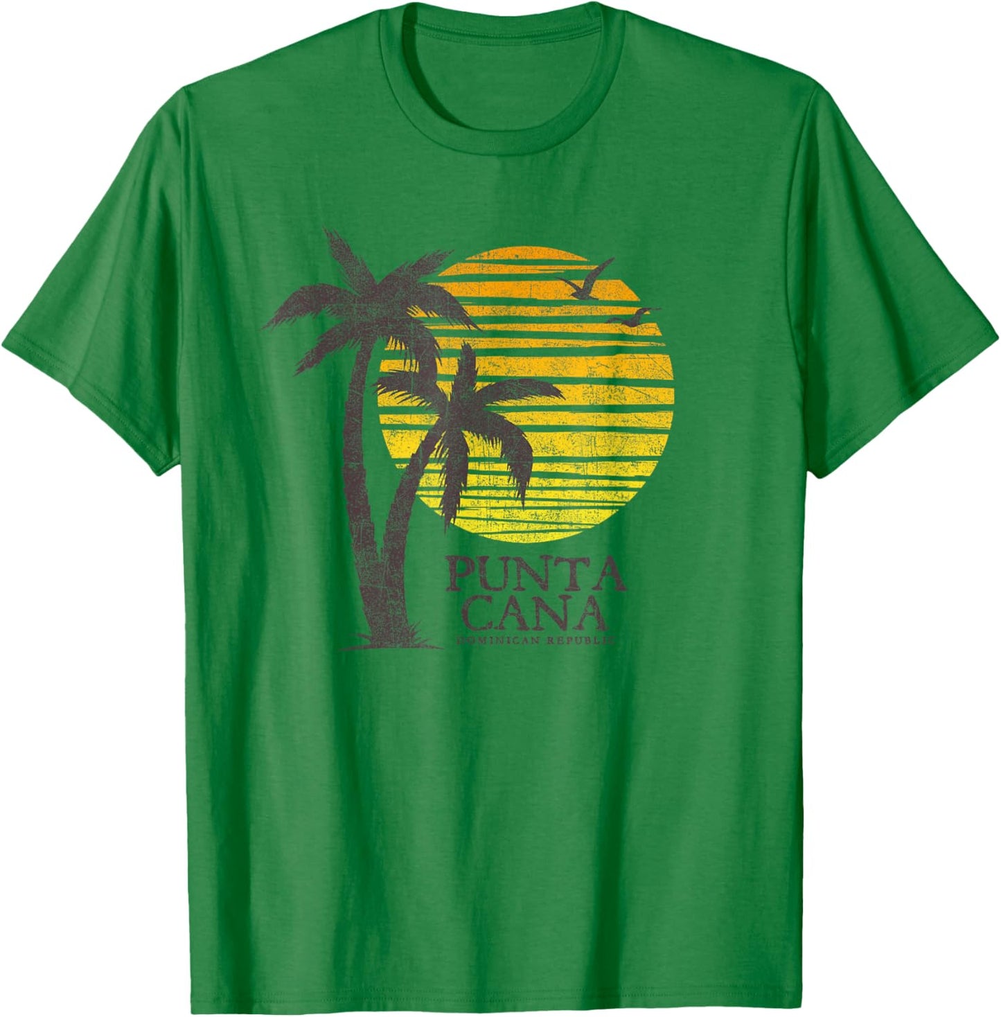 Punta Cana Dominican Republic Sunset Souvenir T-Shirt - T-Shirt | Irish Green