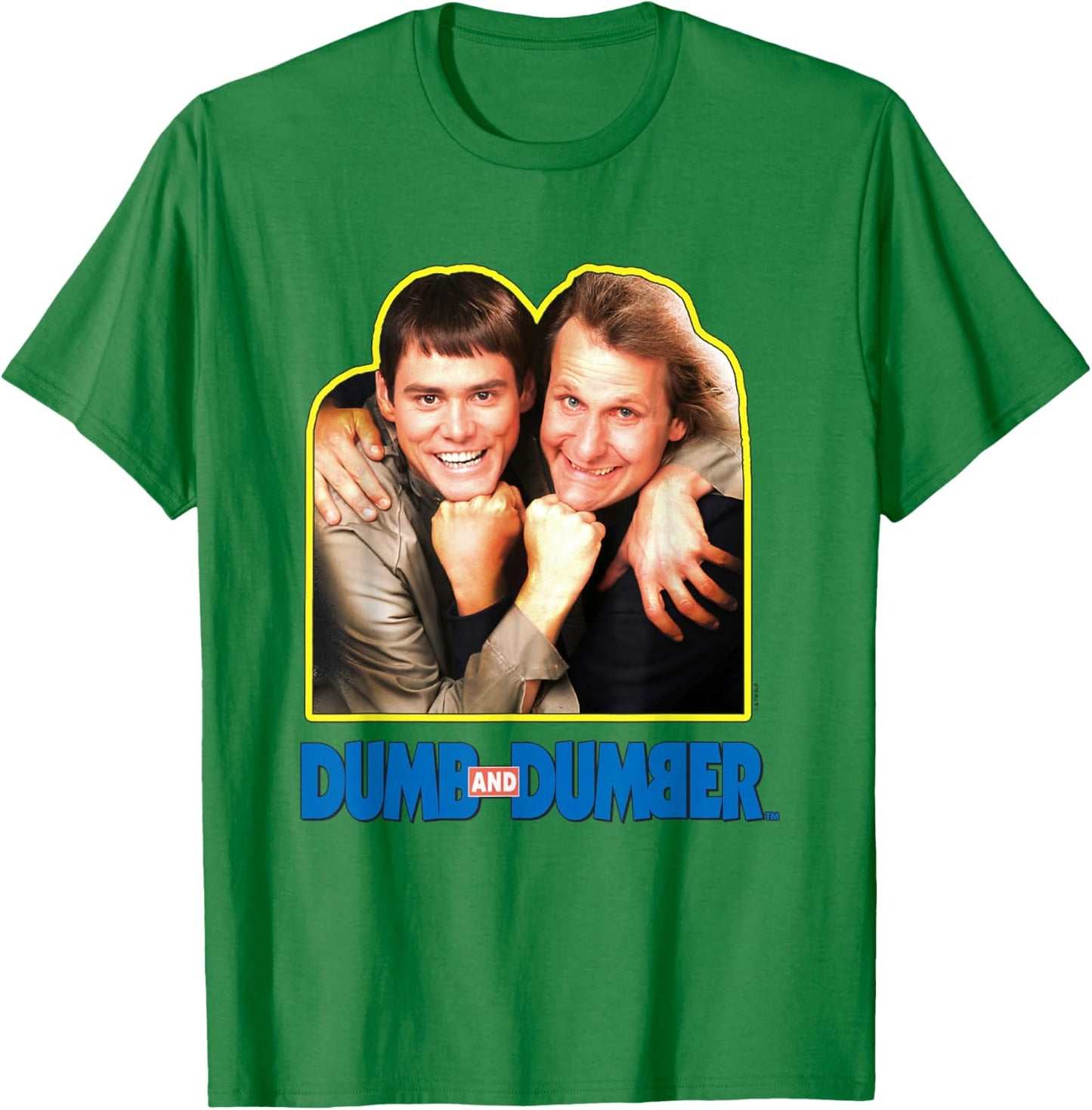 Dumb and Dumber Lloyd & Harry Bro Hug Portrait Vintage T-Shirt - T-Shirt | Irish Green