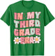 In My Third Grade Era Cute Groovy 3rd Grade Back to School T-Shirt - T-Shirt | Irish Green