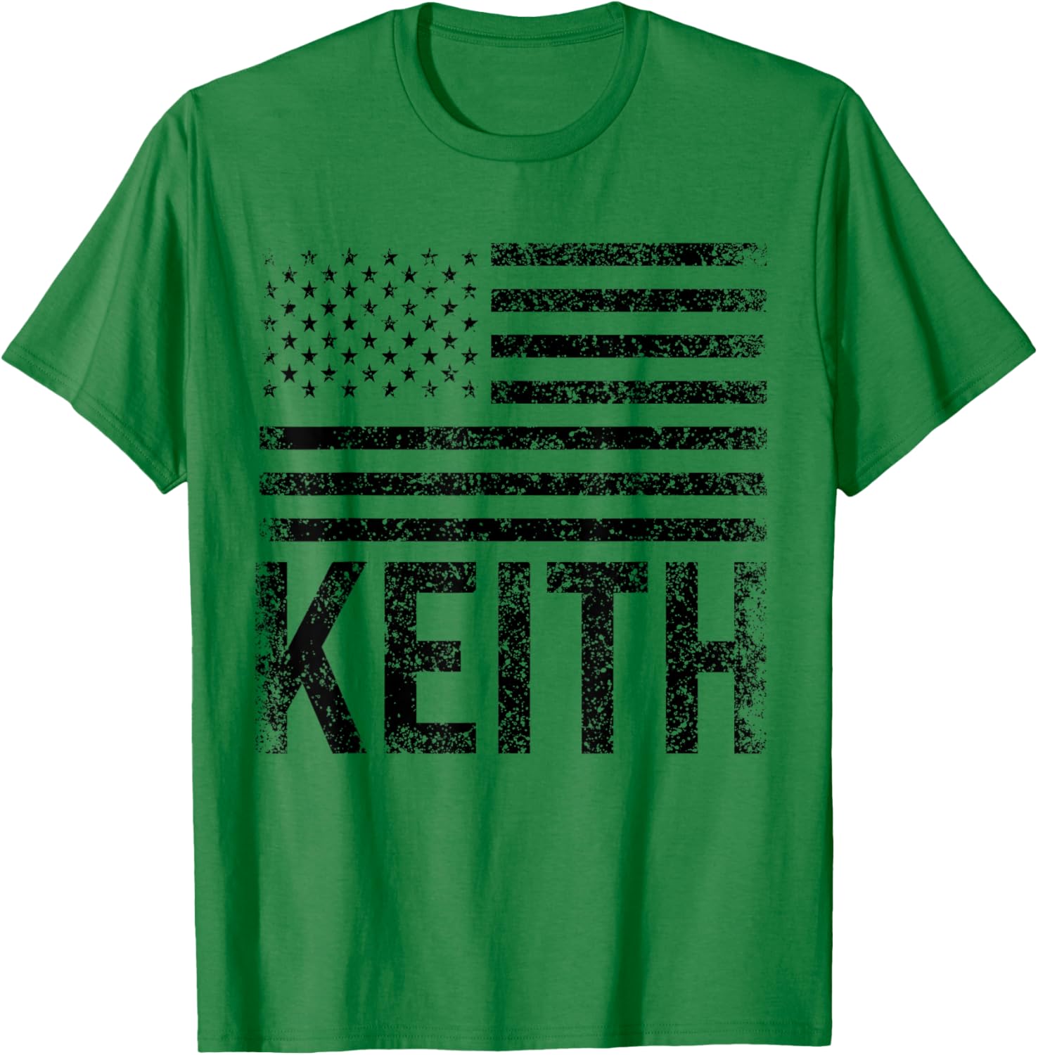 Keith USA Name Forename Personalized Birthday T-Shirt - T-Shirt | Irish Green