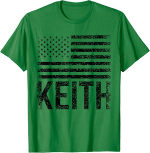 Keith USA Name Forename Personalized Birthday T-Shirt - T-Shirt | Irish Green