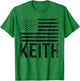 Keith USA Name Forename Personalized Birthday T-Shirt - T-Shirt | Irish Green